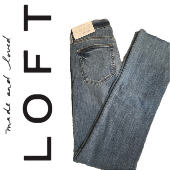 LOFT Denim - LOFT NWT Modern Boot Jean RAW Hem Sz 4 27 perfect amount of stretch womens jeans